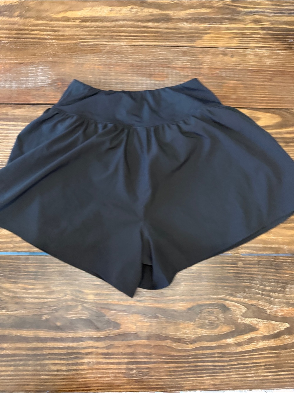 Maurices Black High-Waist Athletic Shorts